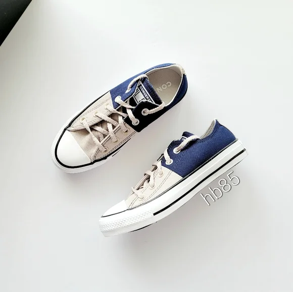Converse CTAS OX Midnight Navy String Women's 5 - Picture 2 of 6